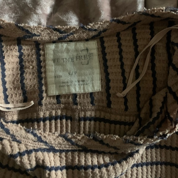 Free People Thermal Striped Peplum Top - Picture 4 of 4